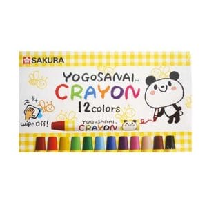 Sakura Yogosanai Assorted Color Crayons (Set of 12)