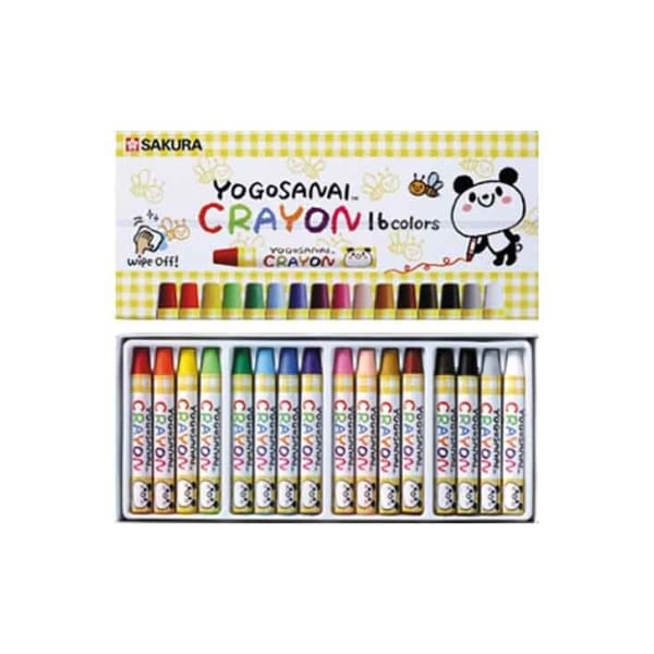 Sakura Yogosanai Assorted Color Crayons (Set of 16)