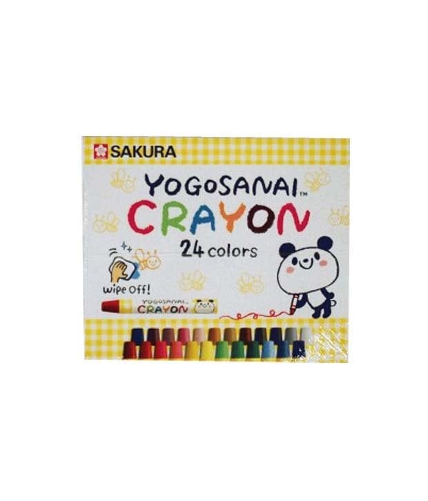 Sakura Yogosanai Assorted Color Crayons (Set of 24) sakurayogasanai2 Sakura Yogosanai Assorted Color Crayons (Set of 24)