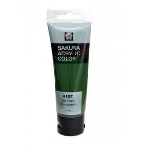Sakura Acrylic Tube - Transparent (Sap Green) - 75 ml