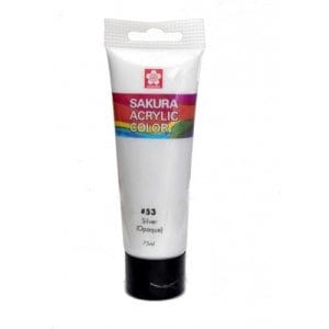 Sakura Acrylic Tube - Metallic (Silver) - 75 ml