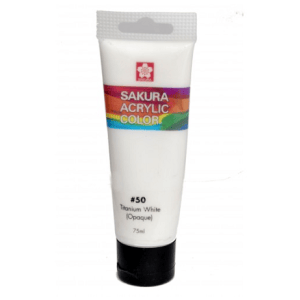 Sakura Acrylic Tube - Opaque (Titanium White) - 75 ml