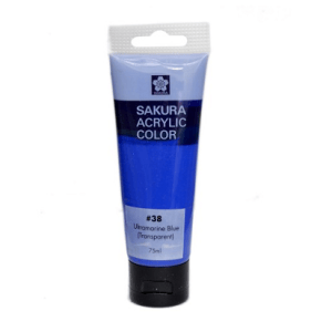 Sakura Acrylic Tube - Transparent (Ultramine Blue) -75 ml