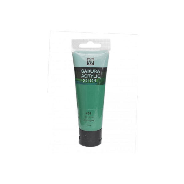 Sakura Acrylic Tube - Opaque (Viridian) - 75 ml