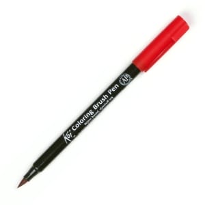 Sakura Koi Coloring Brush Pen - Red (Pack of 3)