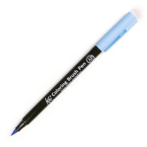 Sakura Koi Coloring Brush Pen - Light Sky Blue (Pack of 3)