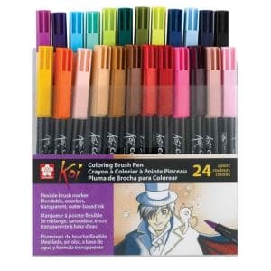 Sakura Koi Water Color Brush Set of 24 Colors