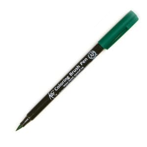 Sakura Koi Coloring Brush Pen - Green (Pack of 3)