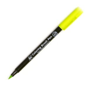 Sakura Koi Coloring Brush Pen - Fresh Green (Pack of 3)