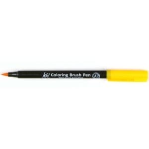 Sakura Koi Coloring Brush Pen - Deep Yellow (Pack of 3)