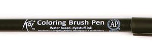 Sakura Koi Coloring Brush Pen - Black (Pack of 3)