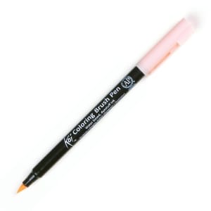 Sakura Koi Coloring Brush Pen - Pale Orange (Pack of 3)