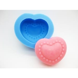 Designer Heart Silicone Soap Mould