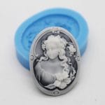 Lady Cameo Silicone Clay Mould (Design 1)