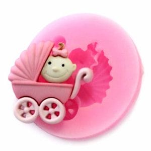 Mini Baby Crib Silicone Clay Mould
