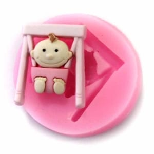 Mini Baby Swing Silicone Clay Mould