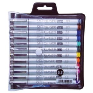 Copic Color Multiliner SP 0.3mm - Set of 12