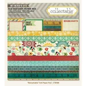 My Minds Eye - Remarkable - 6X6 Paperpack