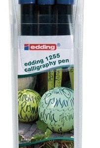 edding 1255 Calligraphy Pen - Blue (Pack of 3)