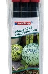 edding 1255 Calligraphy Pen - Crimson Red (Pack of 3)