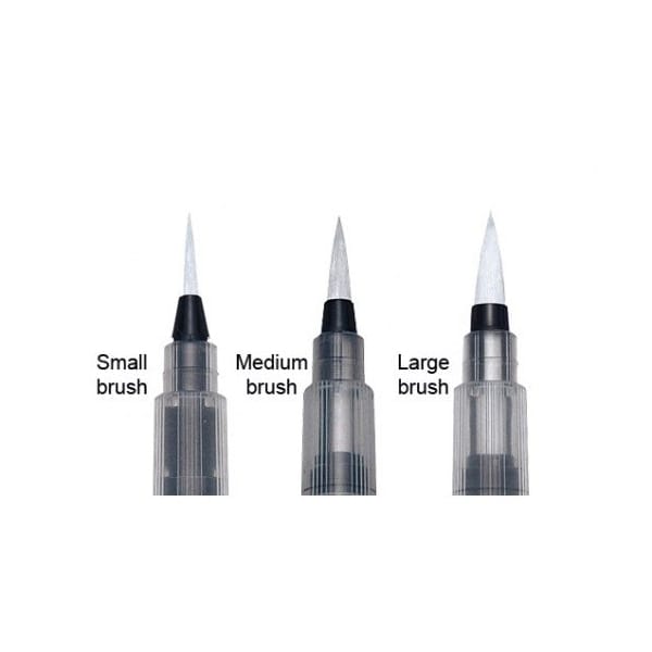Sakura Koi Portable Water Brush (9 ml Barrel) - Large (Transparent White)