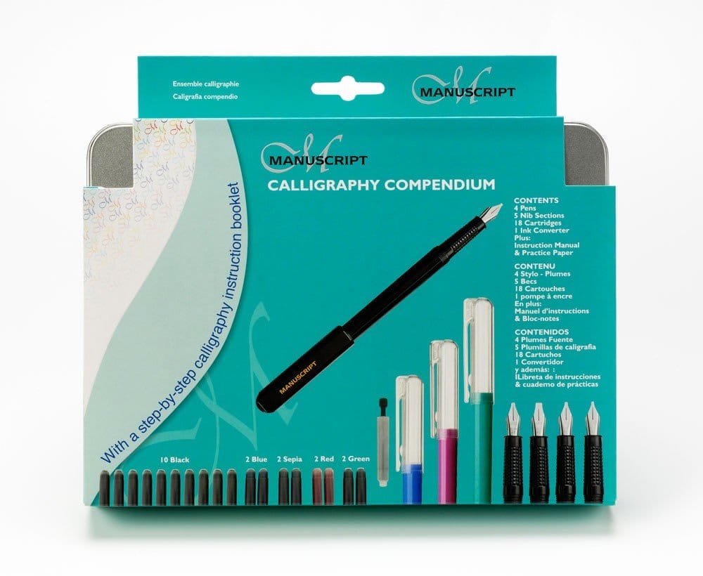 Manuscript Calligraphy Compendium Fountain Pen Set mc150 5 Manuscript Calligraphy Compendium Fountain Pen Set