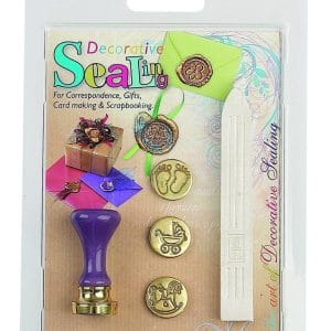 Manuscript 3 Coin Wax Sealing Set - Birth/ New Baby
