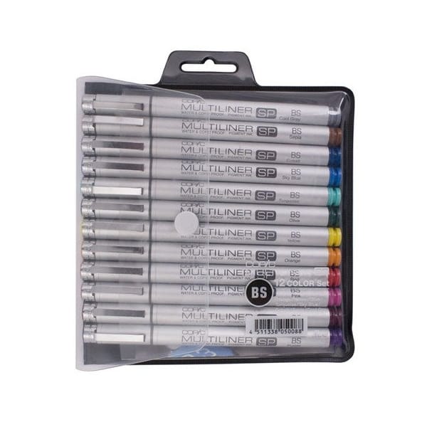 Copic Color Multiliner SP Brush Small - Set of 12