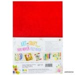 A4 Felt Sheets - Red (Pack of 10 sheets)
