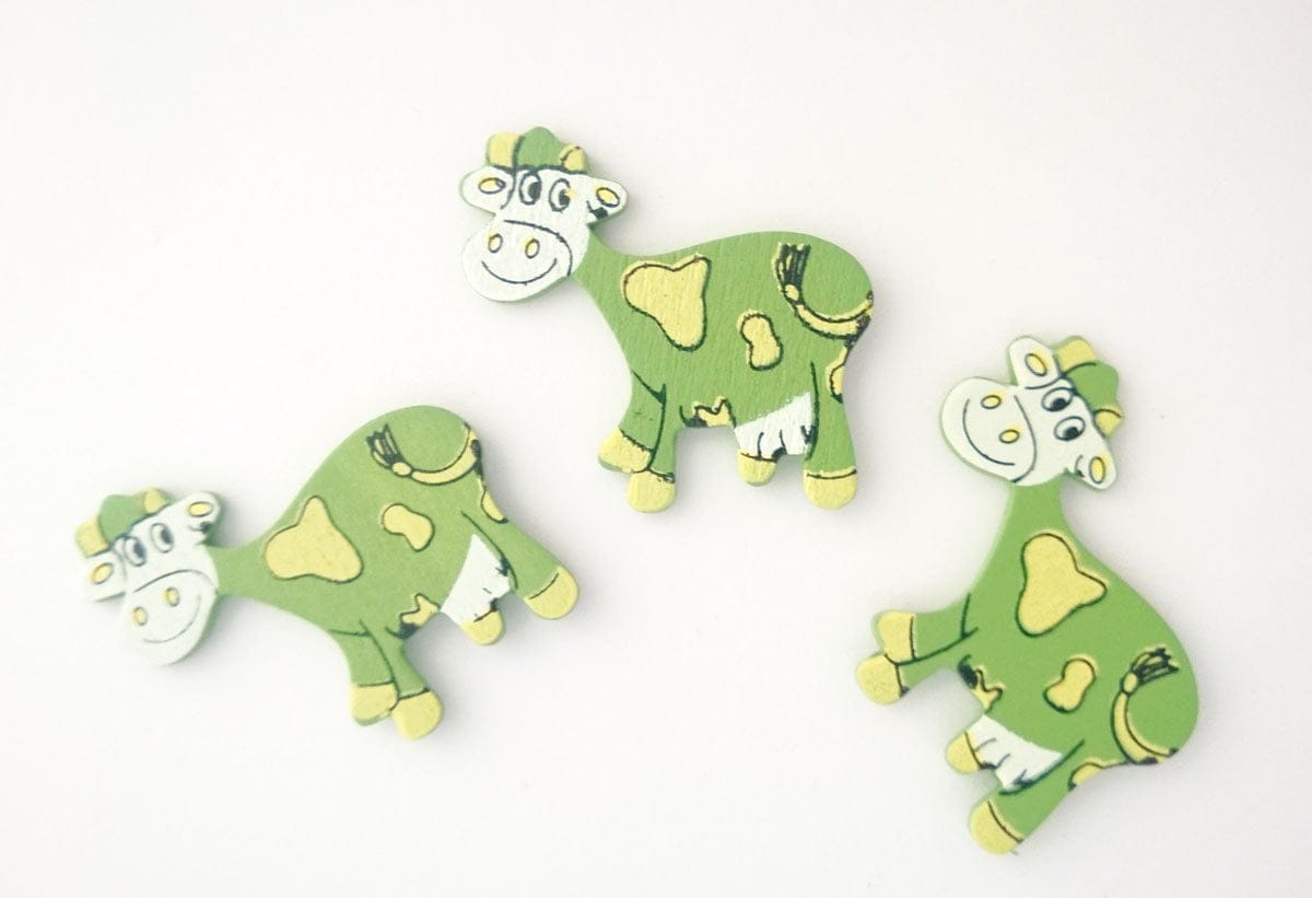 Wooden Die Cuts - Cow (Pack of 5) cadc 01 Wooden Die Cuts - Cow (Pack of 5)