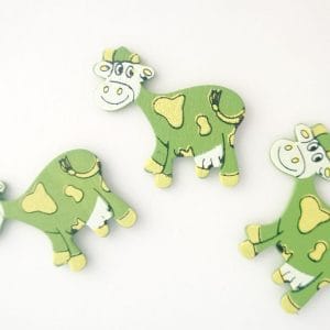 Wooden Die Cuts - Cow (Pack of 5)