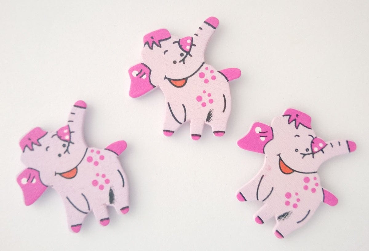 Wooden Die Cuts - Elephant (Pack of 5) cadc 02 Wooden Die Cuts - Elephant (Pack of 5)