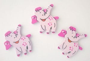 Wooden Die Cuts - Elephant (Pack of 5)
