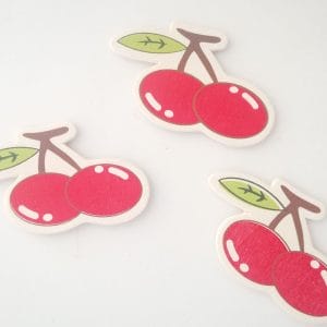Wooden Die Cuts - Cherries (Pack of 5)