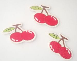 Wooden Die Cuts - Cherries (Pack of 5)