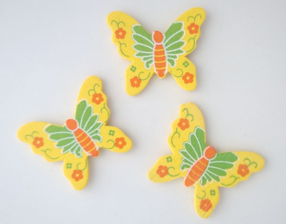 Wooden Die Cuts - Butterflies (Pack of 5) cadc 09 Wooden Die Cuts - Butterflies (Pack of 5)