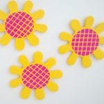 Wooden Die Cuts - Flowers - Yellow (Pack of 5)
