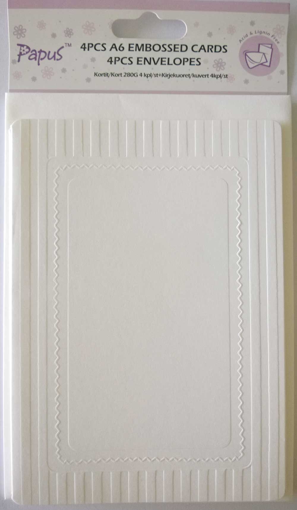 Papus Embossed A6 cards with Envelopes (Set of 4 Pieces) - Design 1 caec 01 Papus Embossed A6 cards with Envelopes (Set of 4 Pieces) - Design 1