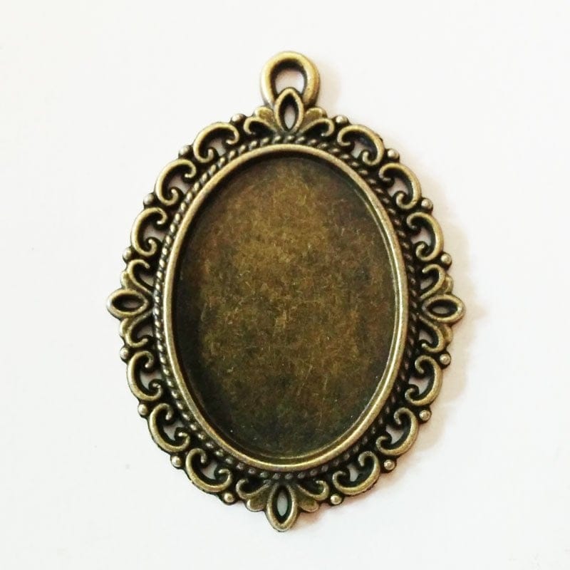 Oval pendant setting (35 mm by 30 mm) - Pack of 2 pcs camc 31 2 camc-31-2
