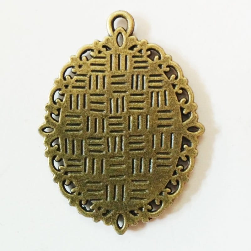 Oval pendant setting (35 mm by 30 mm) - Pack of 2 pcs camc 31 3 camc-31-3