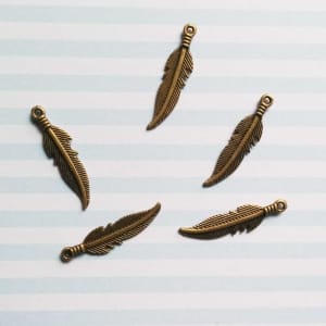 Feather Charms (Pack of 5 pcs)