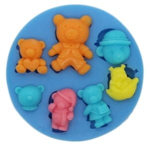 Teddy Bears Silicone Clay Mould