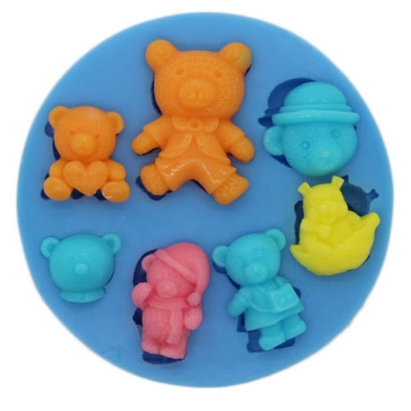 Teddy Bears Silicone Clay Mould