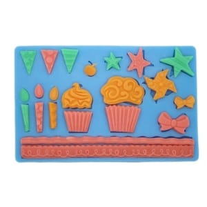 Birthday Celebrations Silicone Clay Mould