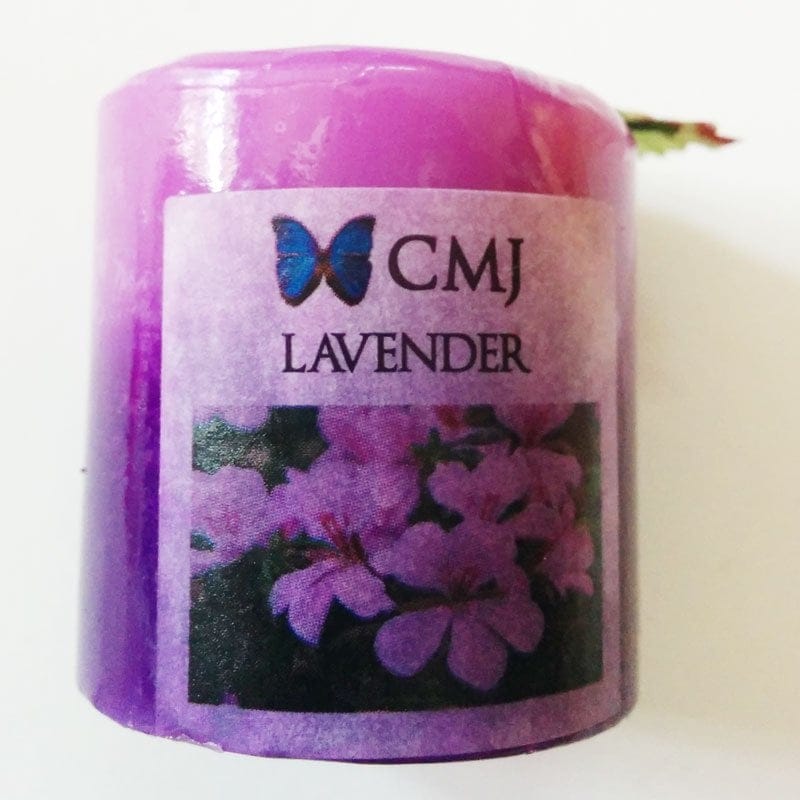 Aromatic Pillar Candles - Lavendar (Small) capc 11 2 capc-11-2