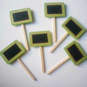 Wooden Plant Markers - Green (Set of six pcs)