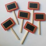 Wooden Plant Markers - Red (Set of six pcs)