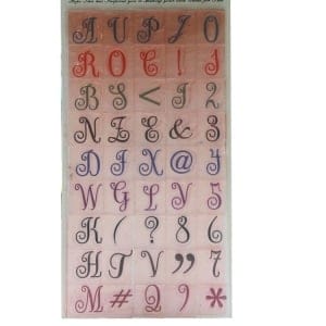 Alphabet Clear Stamp (Design 2)
