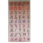 Alphabet Clear Stamp (Design 2)