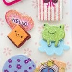 Hello Glitter Sticker